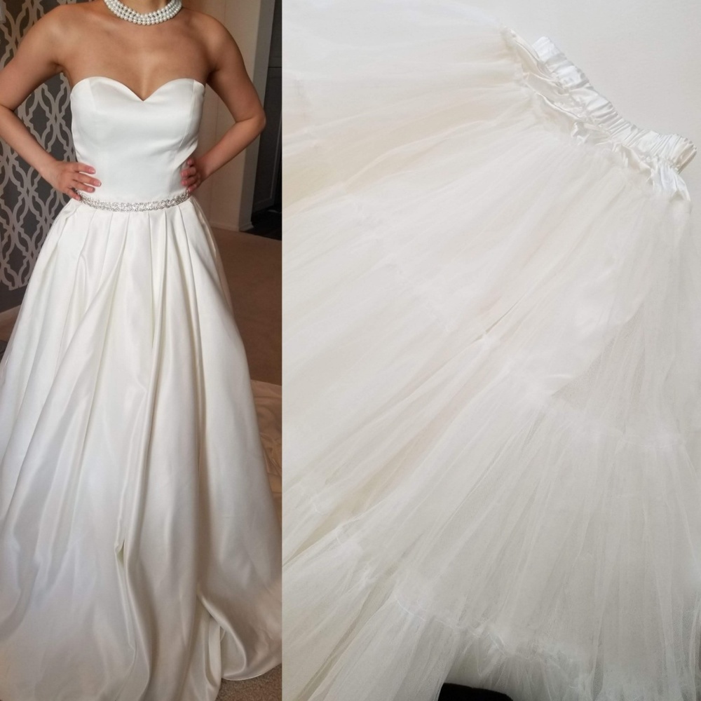 NEW Sweetheart Ball Gown Sateen wedding dress - Picture 8 of 8